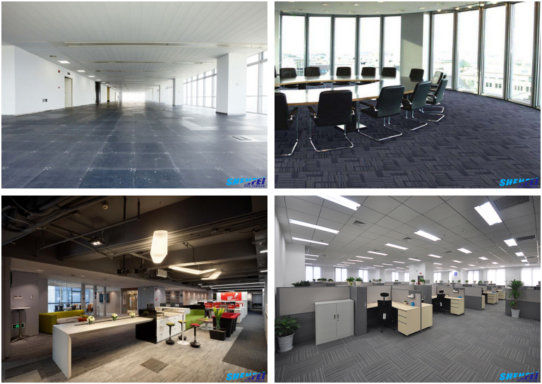 OA網(wǎng)絡地板安裝效果